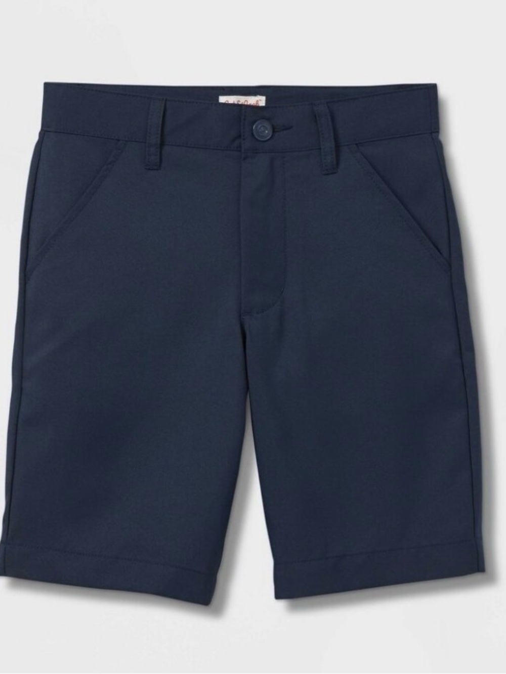 Cat & Jack Navy Flat Front Chino Shorts